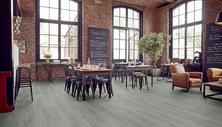 Ado Floor Luxury Vinyl Tile Flooring, Commercial Grade Vinyl Flooring For Restaurants